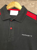 HKT LONDON RACING SHOULDER STRIPE POLO T-SHIRT