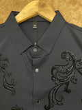 IMP PREMIUM BAROQUE EMBROIDERED CRYSTAL LUXURY DESIGNER SHIRT