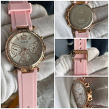 GUESS Women's Rose Gold-Tone Multifunction Watch