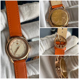 Tory Burch Phipps Orange Leather Ladies Watch