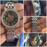 Fossil Carlie Automatic Two-Tone Stainless Steel Watch