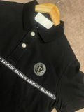 BLMN LOGO STRIPE POLO T-SHIRT