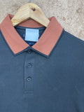 TMY CONTRAST COLLAR POLO T-SHIRT