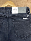 ZAR CHARCOAL GREY STRAIGHT FIT JEANS