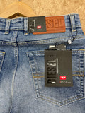 DSL INDUSTRY LIGHT BLUE VINTAGE STRAIGHT FIT JEANS