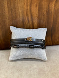 C-K LEATHER BRACELET