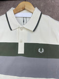FRD PRRY COLOR-BLOCK COTTON PIQUÉ POLO T-SHIRT