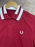 FRD PRRY CONTRAST BLOCK COLLAR COTTON PIQUÉ POLO T-SHIRT