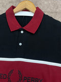 FRD PRRY CHEST STRIPE EMBROIDERED COTTON PIQUÉ POLO T-SHIRT