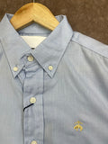 BROKS BROTHRS LIGHT BLUE BUTTON-DOWN PLAIN SHIRT
