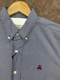 BROKS BROTHRS REGENT FIT MICRO-GINGHAM BUTTON-DOWN CHECKS SHIRT