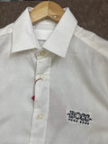 BSS JACQUARD PATTERN EMBROIDERED LOGO FORMAL/CASUAL OG SHIRT