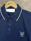 HKT LONDON HERITAGE CREST TIPPED NAVY POLO T-SHIRT