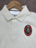 TMY HERITAGE LION CREST EMBROIDERED POLO T-SHIRT