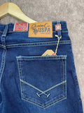 USP A REGULAR FIT MID-WASH BLUE JEANS