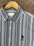 USP A DENIM CO. REGULAR FIT TEXTURED STRIPED CASUAL OG SHIRT