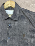 USP A REGULAR FIT TEXTURED ABSTRACT CAMO PRINT CASUAL OG SHIRT