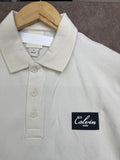 C-K SCRIPT LOGO PATCH PIQUÉ POLO T-SHIRT