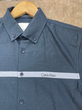 C-K SLIM FIT CONTRAST CHEST STRIPE CASUAL OG SHIRT