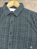 C-K SLIM FIT PLAID CHECK LONG SLEEVE CASUAL OG SHIRT