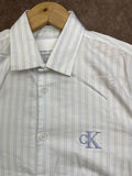 C-K SLIM FIT PINSTRIPE CASUAL OG SHIRT