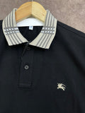 BRBRY HOUSE CHECK COLLAR EQUESTRIAN KNIGHT POLO T-SHIRT