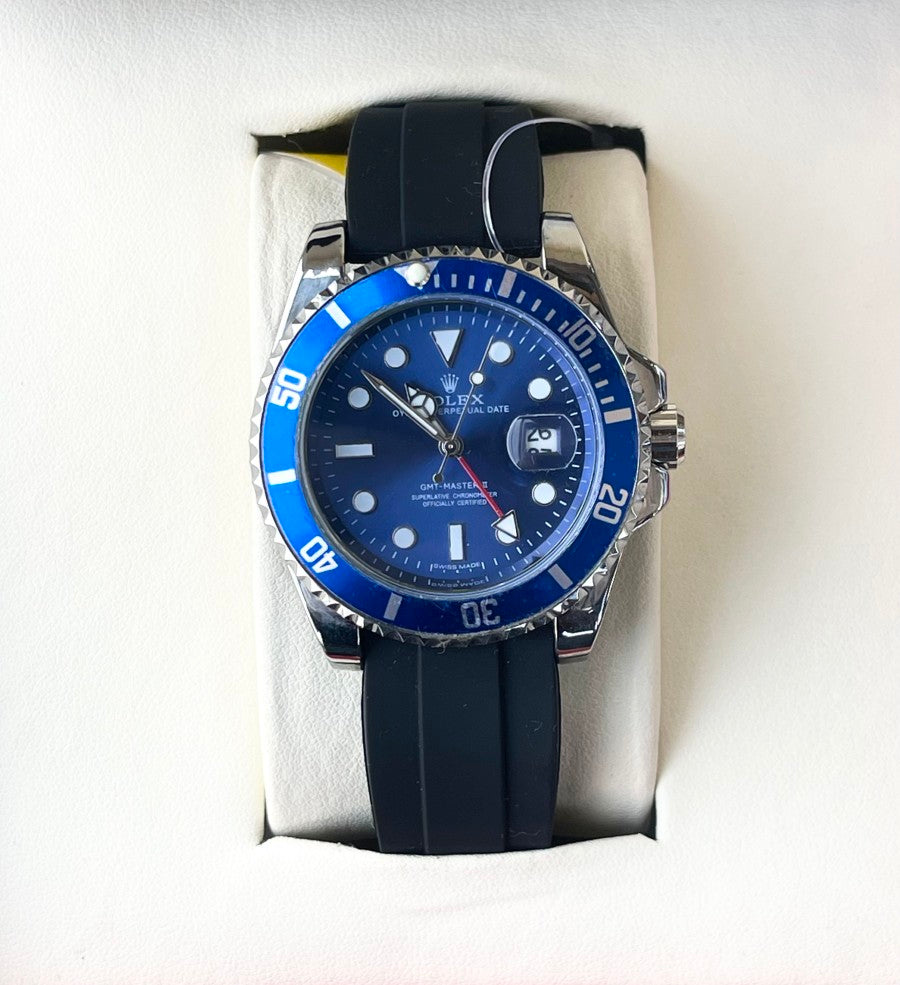 ROLX QUARTZ SILICON STRAP WATCH