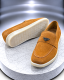 PRADA Suede Penny Loafers
