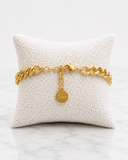 DOR Luxe Curb Chain Lettering Bracelet