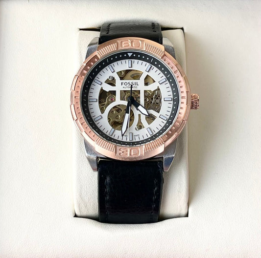 FSL AUTOMATIC LEATHER STRAP WATCH