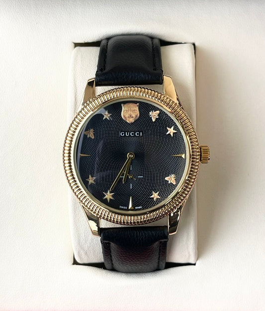 GCCI LEATHER STRAP WATCH