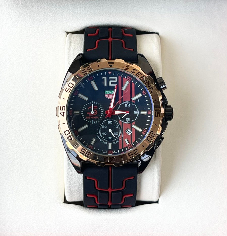 TAG HUER SILICON STRAP WATCH