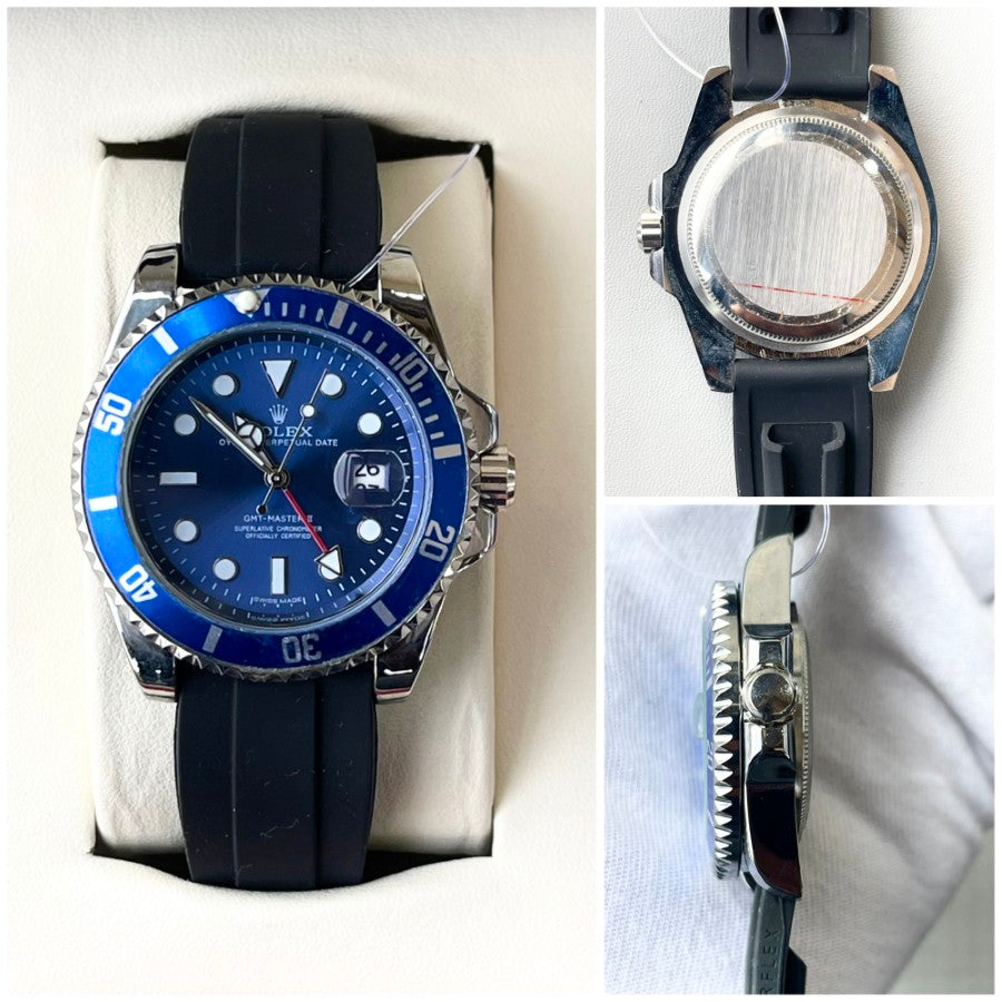 ROLX QUARTZ SILICON STRAP WATCH