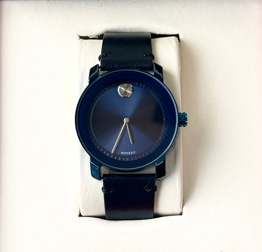 MOVDO BASIC LEATHER STRAP WATCH