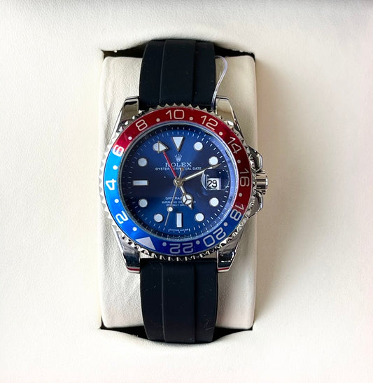 ROLX QUARTZ SILICON STRAP WATCH
