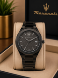 Maserati Black Stainless Steel metal strap original Watch