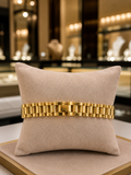 L-V Luxury Gold-Tone Stainless Steel Link Bracelet