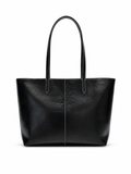 Coach Black Signature Leather Tote Bag
