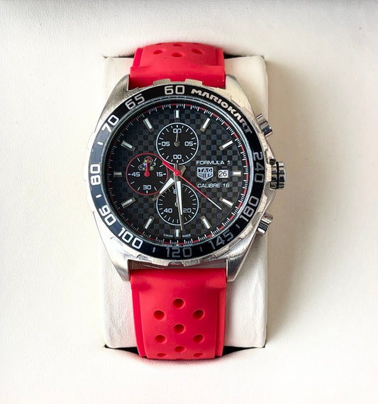TAG HUER SILICON STRAP WATCH