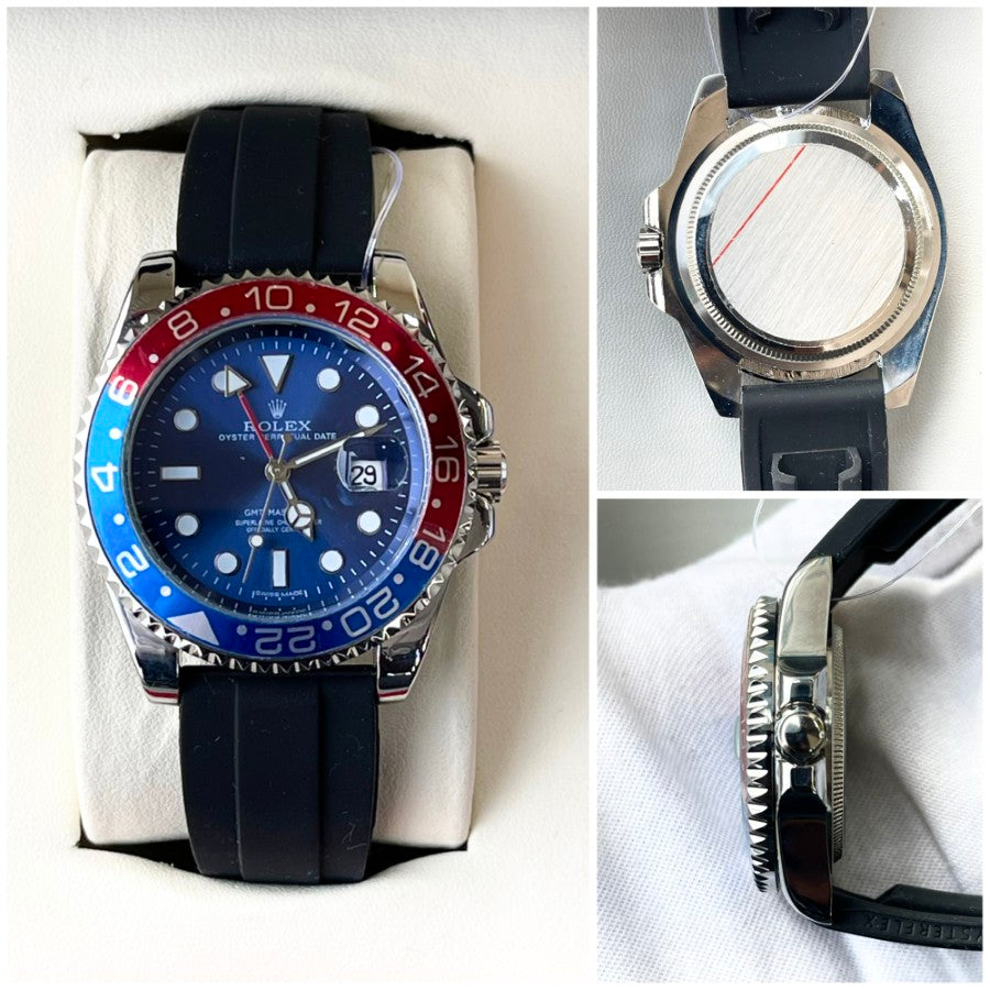 ROLX QUARTZ SILICON STRAP WATCH