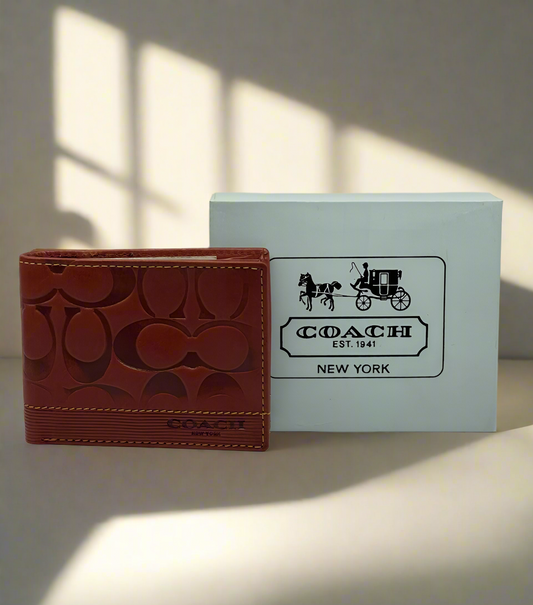 COACH DESIGNER  BI FOLD MENS  WALLET