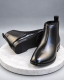Aldo Men’s Black Ankle Boots – Sleek Side-Zip Formal Boots