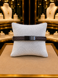 Heritage Brown Leather Statement Bracelet