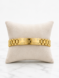 L-V Luxury Gold-Tone Stainless Steel Link Bracelet