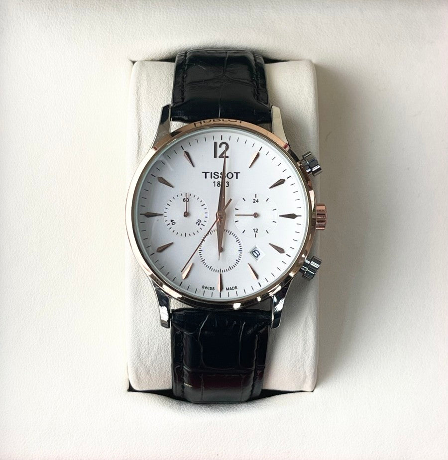 TST CHRONO LEATHER WATCH