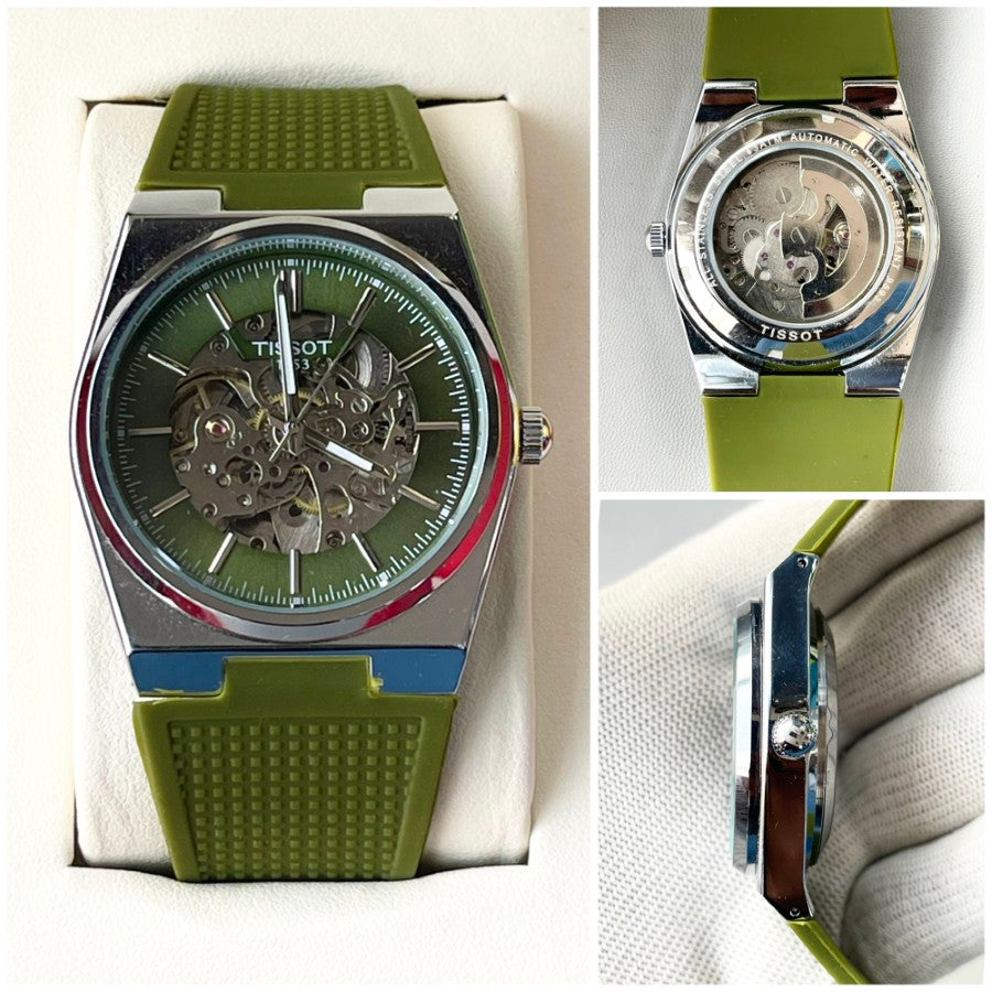 TIST AUTOMATIC SILICON STRAP WATCH