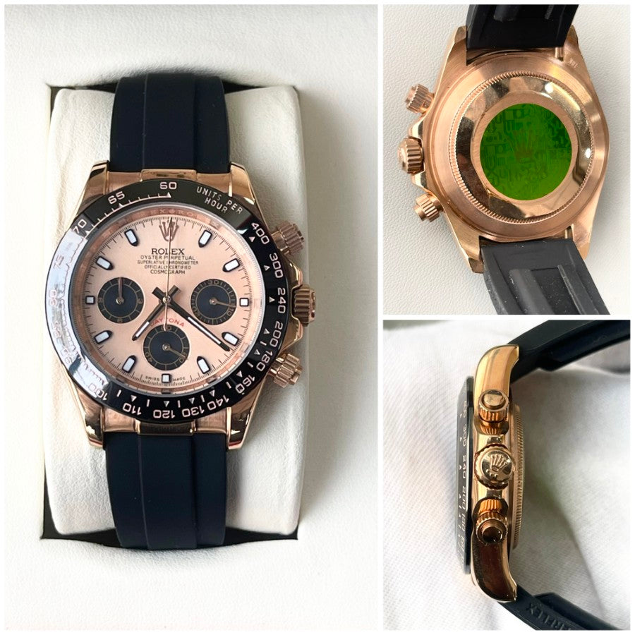 ROLX AUTOMATIC SILICON STRAP WATCH