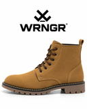 WRNGR Men’s Tan Brown Lace-Up Ankle Boots