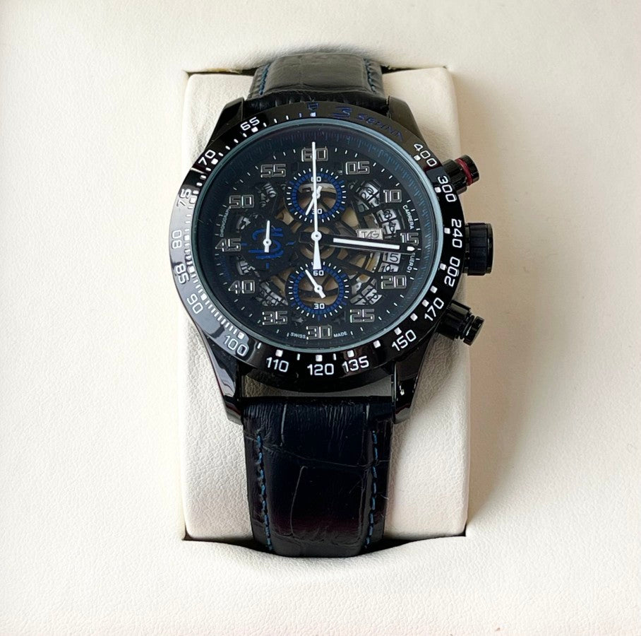 TAG HUER LEATHER WATCH