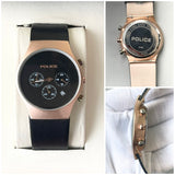 POLCE QUARTZ LEATHER STRAP WATCH